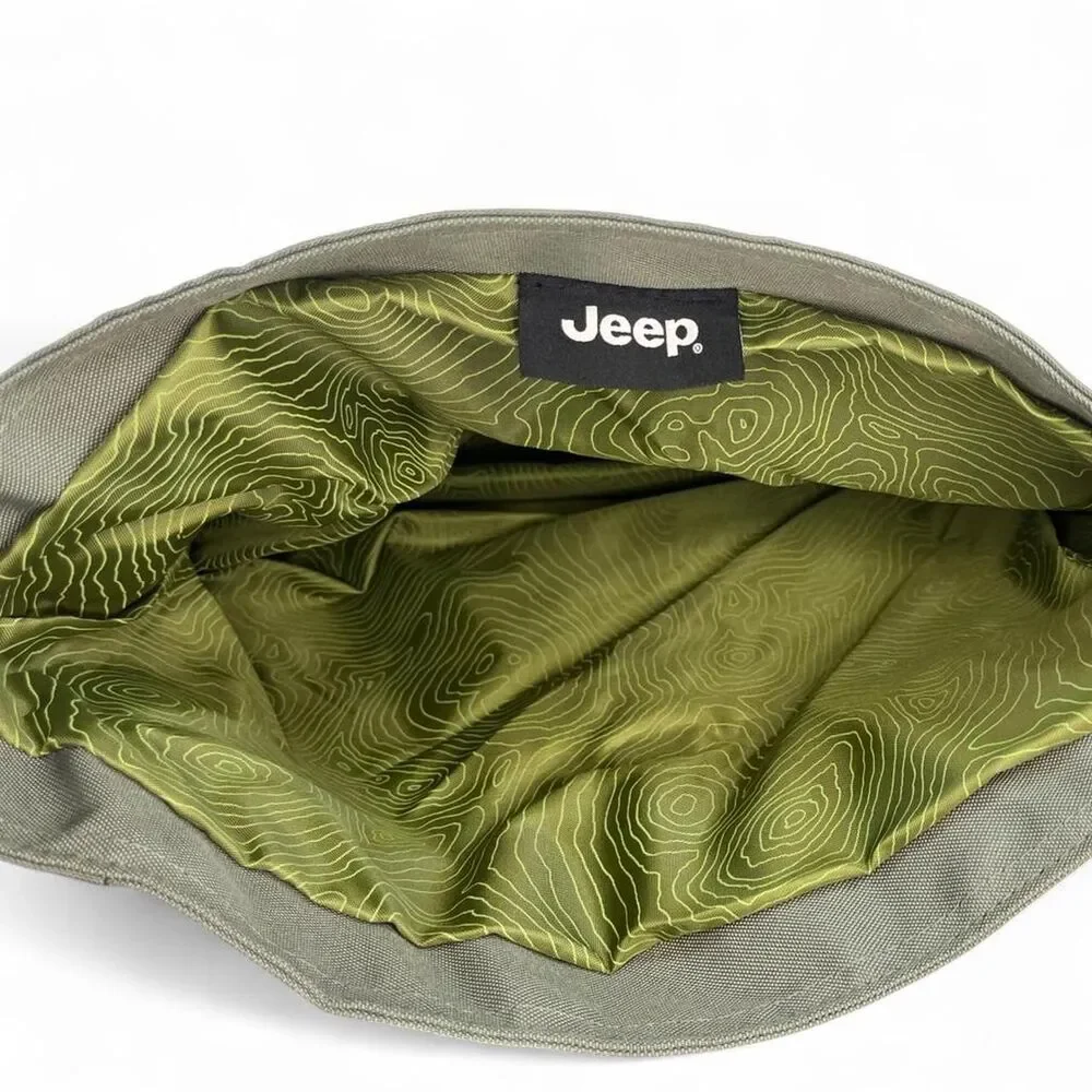 Jeep Roll Top Backpack Travel School New Army Green Gift